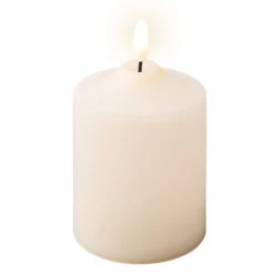 LED-Kerze - Ca. 7,5 X 12,5 Cm - Creme