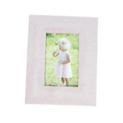 Bilderrahmen - Samt Rosa - Ca. 23 X 18 X 1,8 Cm