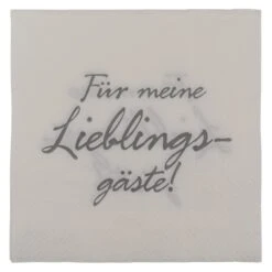 Out Of The Blue 20 Servietten - Lieblingsgäste - Ca. 33 X 33 Cm