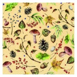 20 Servietten - Herbst - Ca. 33 X 33 Cm