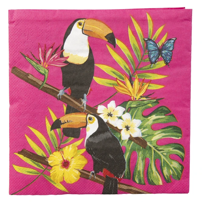 Boland 20 Servietten - Tukan - Ca. 33 X 33 Cm – Bild 2