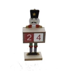 Adventscountdown Nussknacker - Aus Holz - 10,5x6x25 Cm