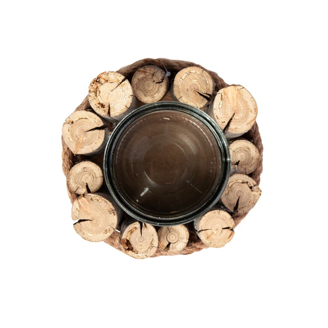 Windlicht Rund - Ca. 18 X 18 X 11 Cm – Bild 3