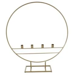 Adventskerzenhalter Dekoring - Gold - Ca. 60 X 8 X 68 Cm