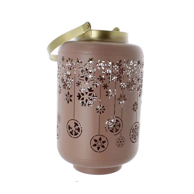 Laterne - Schneeflocken - Ca. 16 X 16 X 28 Cm