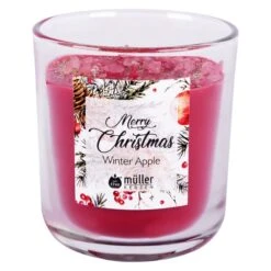 Duftkerze Im Glas - Ca. 8 X 9 Cm - Winterapfel