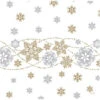 12 Servietten - Schneeflocken - Ca. 40 X 40 Cm - Weiß