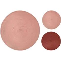 Platzset - Pink/rot - Ø = 38 Cm