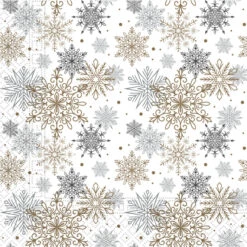 Procos 20 Servietten - Schneeflocken - Ca. 33 X 33 Cm