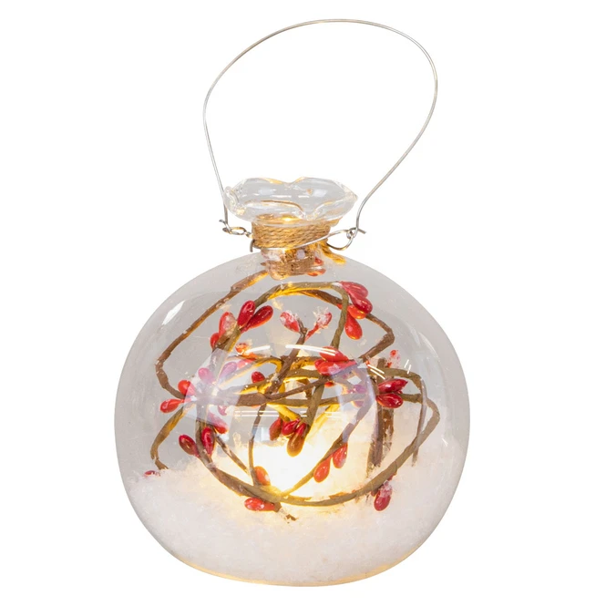 LED-Kugel - Schnee - Ø = Ca. 10 Cm - 1 Stück – Bild 4