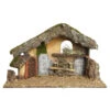 Weihnachtskrippe - Aus Holz - Ca. 50 X 23 X 31 Cm