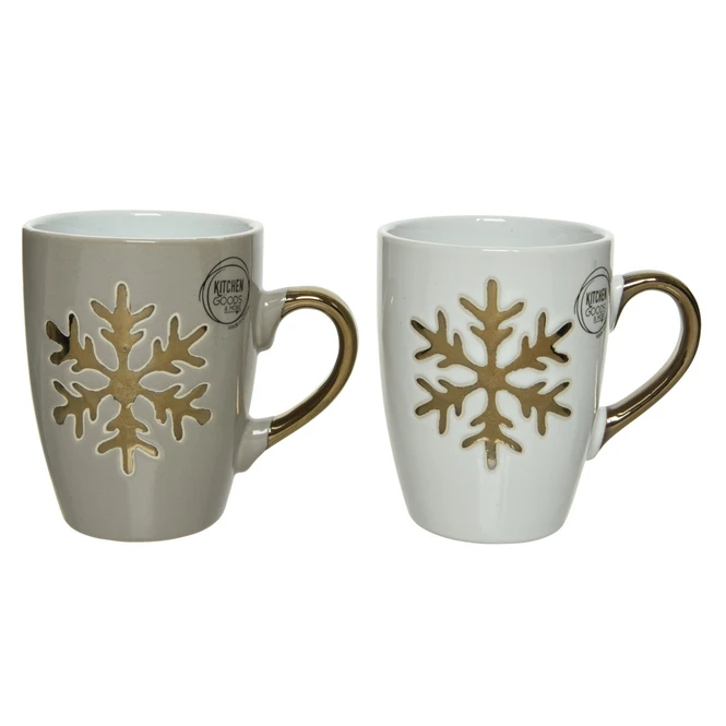 Tasse - Schneeflocke - Aus Keramik - Ca. 250 Ml - Ca. 11 X 8 Cm - 1 Stück – Bild 2