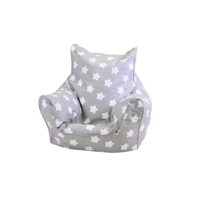 Kindersitzsack Sterne - Grau/weiß – Bild 2