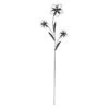 Gartenstecker - Blumen - Schwarz - Aus Metall - Ca. 110 X 31 Cm