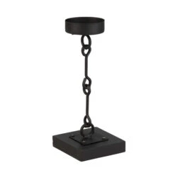 Kerzenständer - Schwarz - Aus Metall - Ca. 7 X 7 X 17,5 Cm