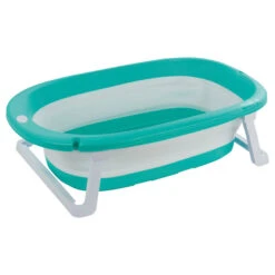 Badewanne - Faltbar - Grün/weiß