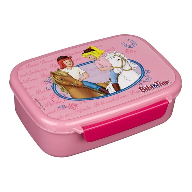 Undercover Bibi & Tina - Scooli Brotdose - Mit Einsatz - Rosa – Bild 3