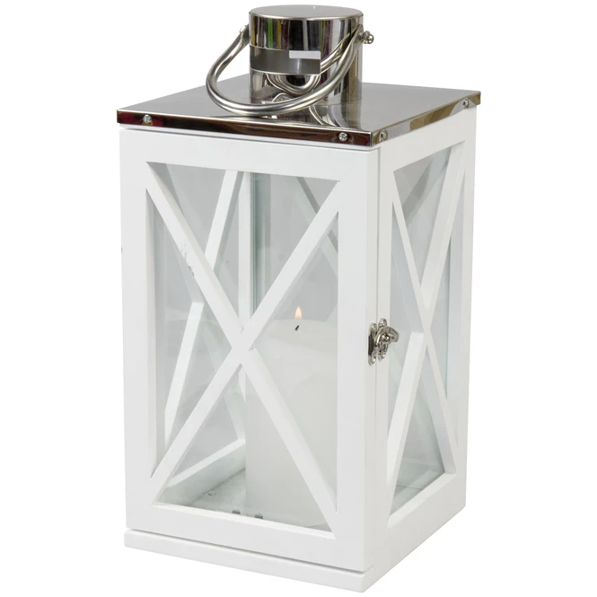 Windlicht - Aus Holz - 18 X 18 X 36 Cm