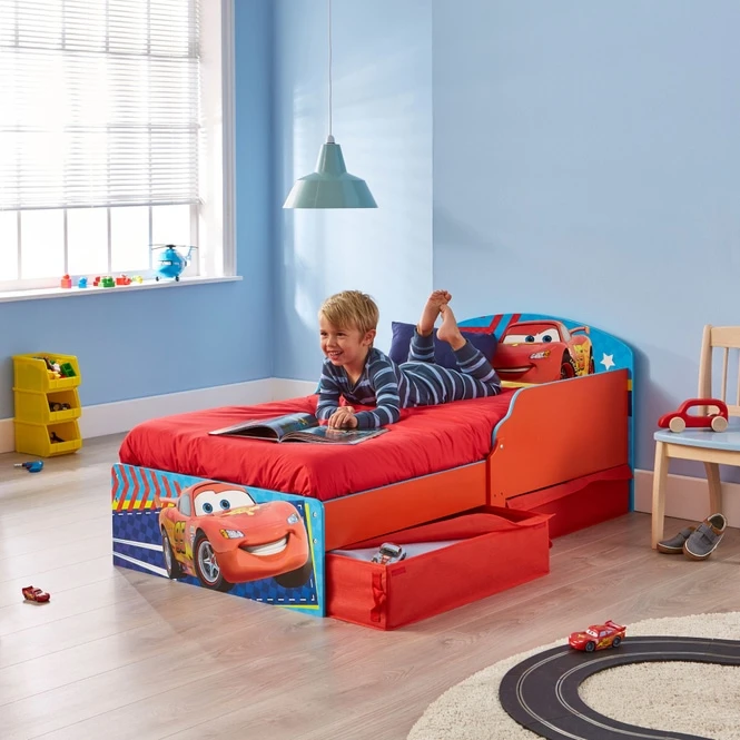 Cars - Kinderbett Mit Stauraum - Ca. 70 X 140 Cm – Bild 5