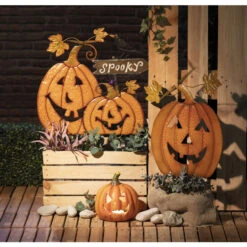 Pflanzenstecker - Kürbis - 35,5 X 2,5 X 65 Cm