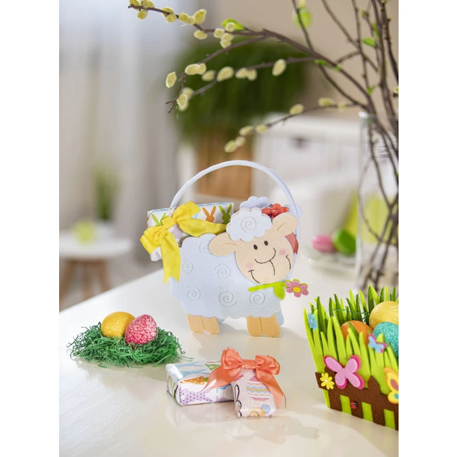 Osterkörbchen - Aus Filz - 20 X 16 X 12,5 Cm – Bild 2