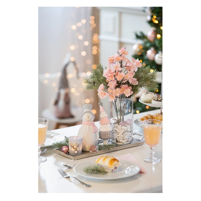 Schneemann - Aus Keramik - Ca. 7 X 7 X 14 Cm – Bild 2