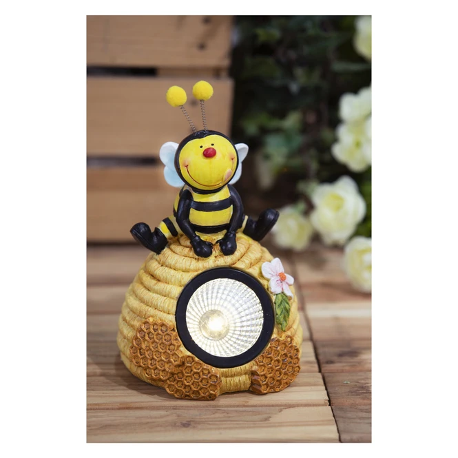 LED-Solarlampe - Biene - Aus Keramik - Ca. 13,5 X 13,5 X 18,5 Cm