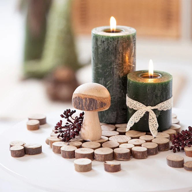 Pilz - Aus Holz - Ca. 13,5 Cm - In Braun – Bild 2