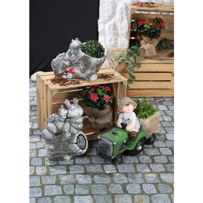 Pflanzgefäß - Aus Magnesia - Junge - 47 X 18 X 35 Cm