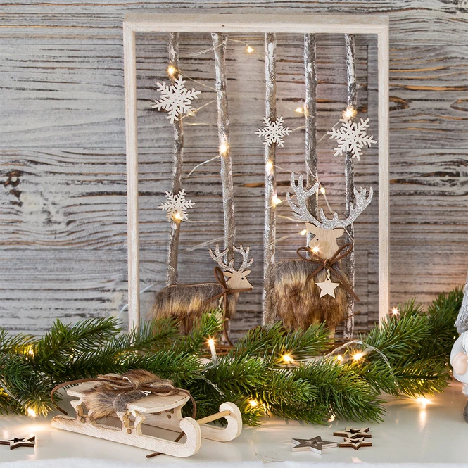 LED-Standdeko - Aus Holz - Ca. 24 X 4 X 32,5 Cm – Bild 2