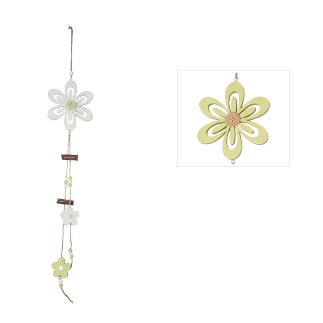 Dekohänger Aus Holz - Blume - Ca. 64 X 12 Cm - 1 Stück – Bild 3