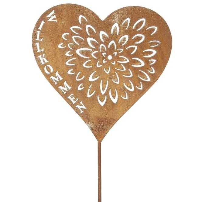 Pflanzenstecker - Herz - 75 Cm