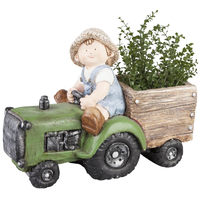 Pflanzgefäß - Aus Magnesia - Junge - 47 X 18 X 35 Cm – Bild 2