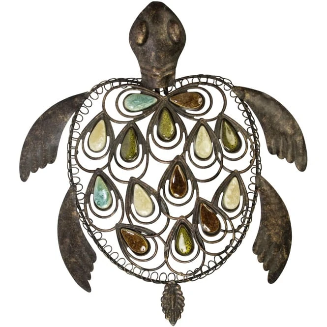 Wanddeko - Schildkröte - 34 X 6 X 38 Cm